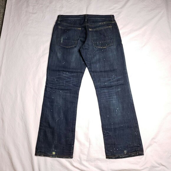 Old Navy Clean Water Wash Jeans Size 31 Mid Rise Straight Distressed Mens - Picture 3 of 9